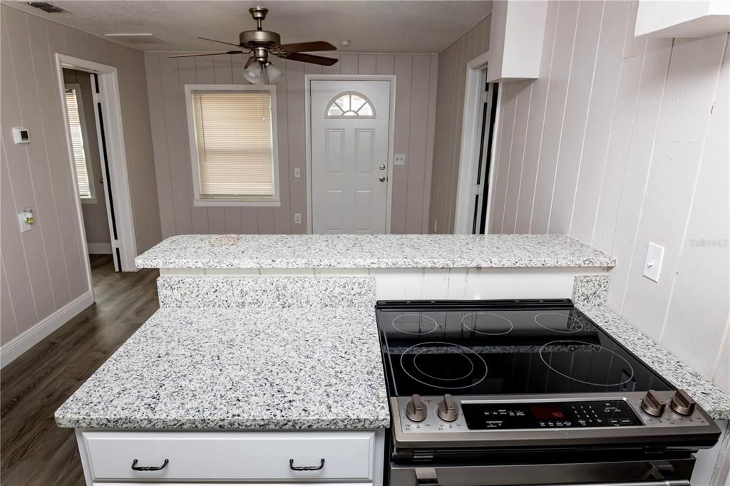 Kitchen and Living Room view