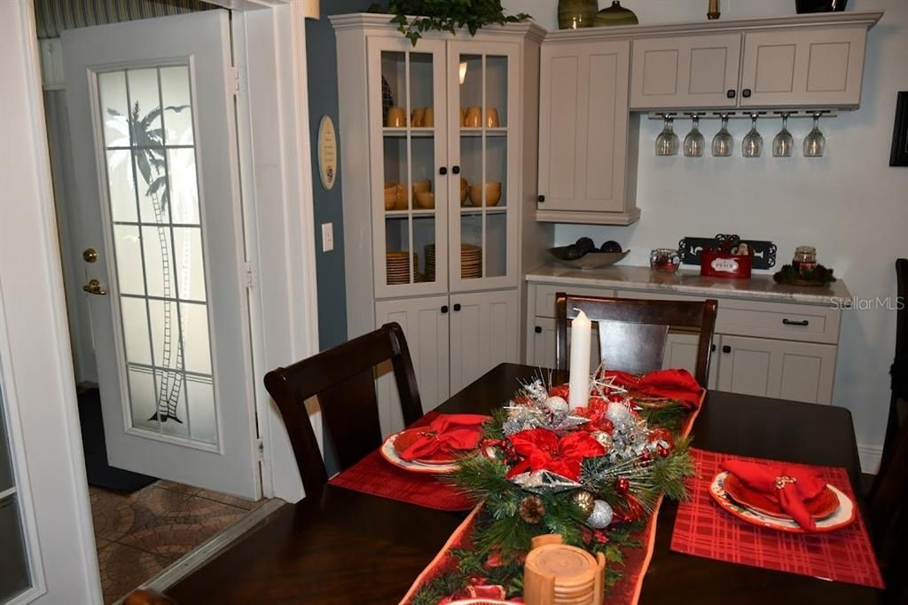 More built-ins in dining area