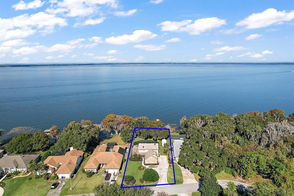 Aerial View of Lake Eustis with Access to Coveted Harris Chain of Lakes.