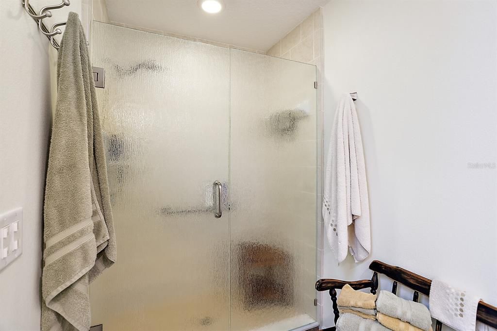 Master Bathroom Tiled Shower.