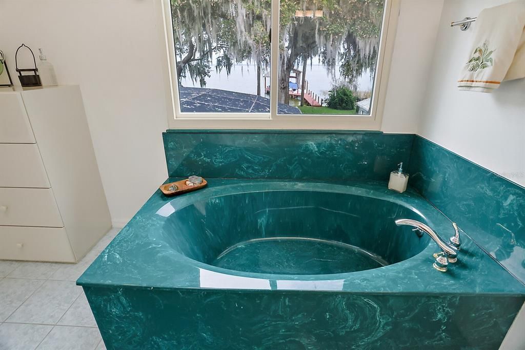 Lake Views from Upstairs Soaking Tub.