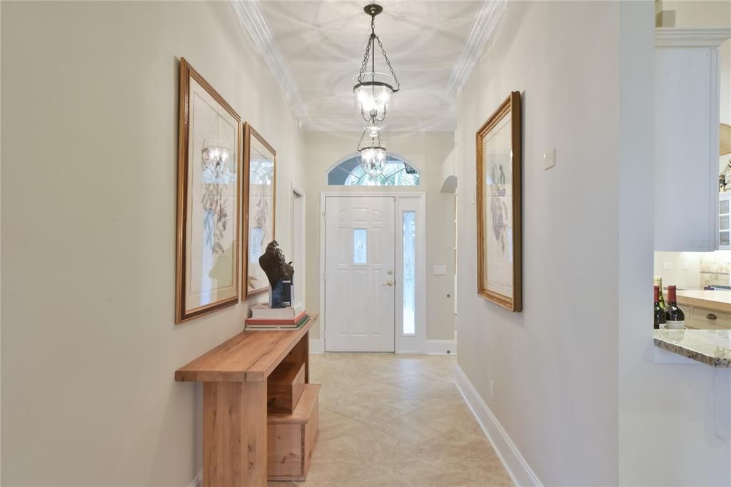 Foyer with 2 Hyundai Lantern Pendant Lights