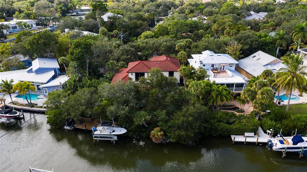 Steps to your private 48 ft. dock with 10,000 lb. lift.  Sure to please any avid boater.