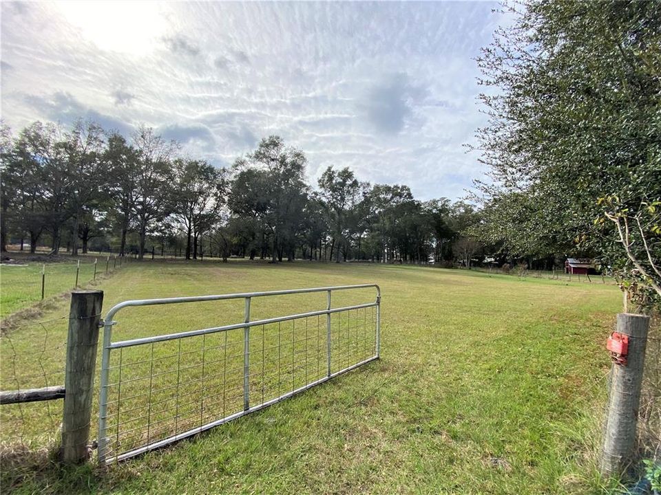 Cross fenced side field