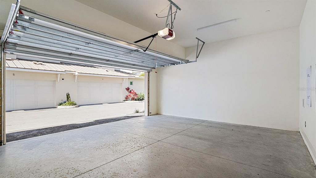 spacious 2-car garage