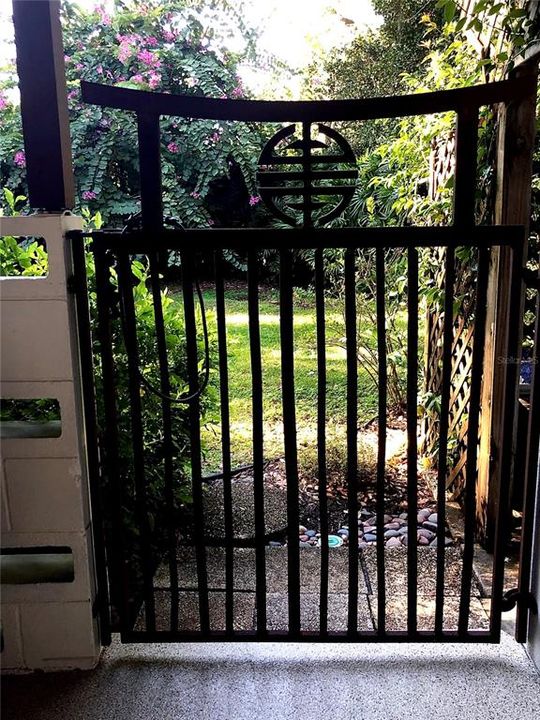 Stunning wrought iron gates