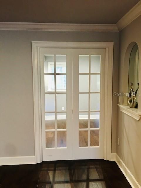 French Doors to Office