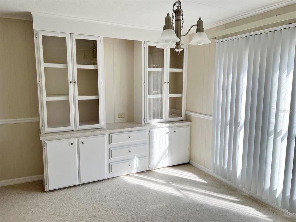 Dining Room With Built-in Hutch
