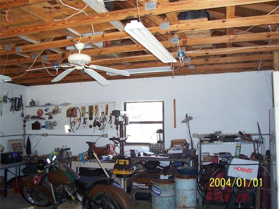 Detached garage and workshop