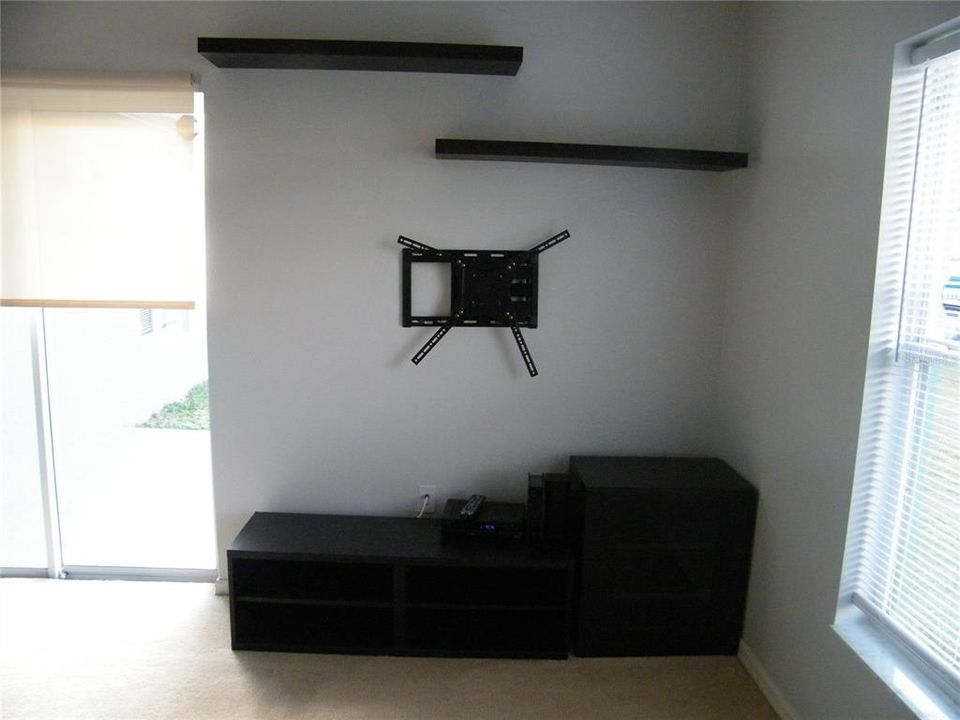 TV Rack and Shelves / Family Room Included