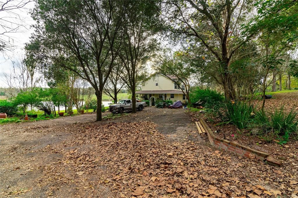 Side of home and driveway