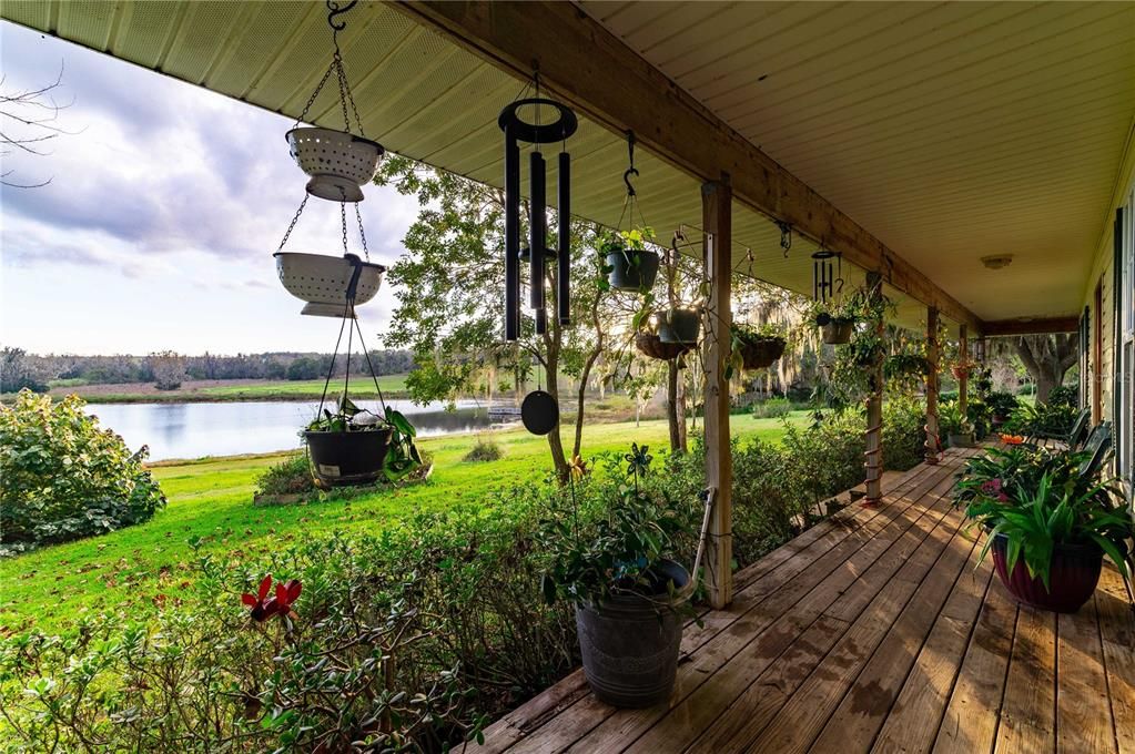 View of Lake from Front Porch