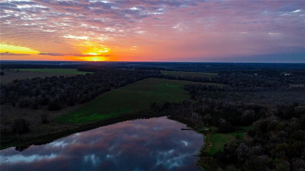 Beautiful sunset view