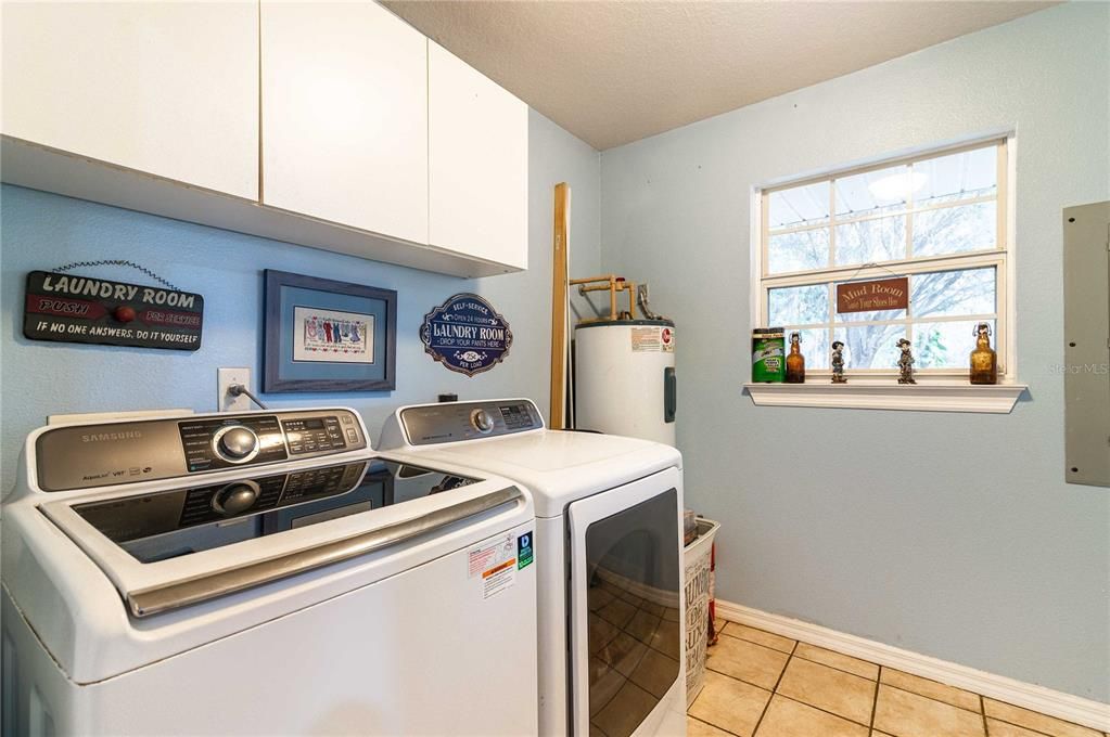 Laundry room with outside access