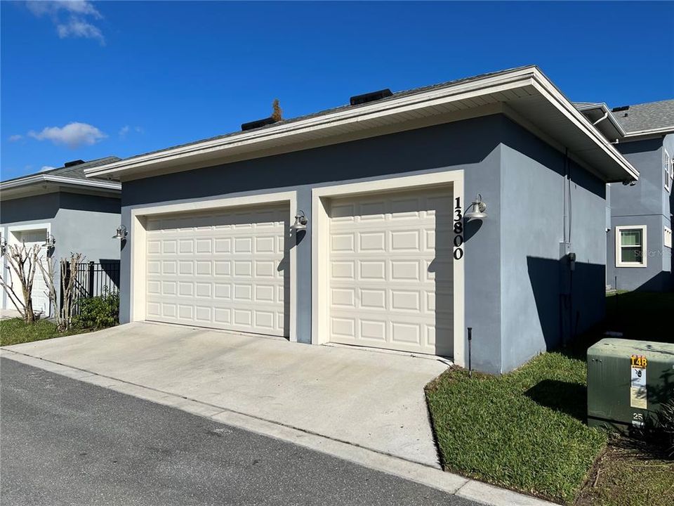 3 Car Rear Garage