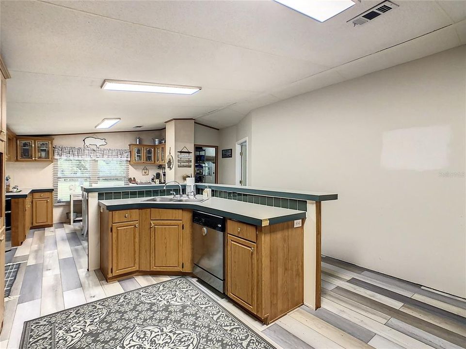Kitchen equipped with Dishwasher, Double oven range, SS Refrigerator