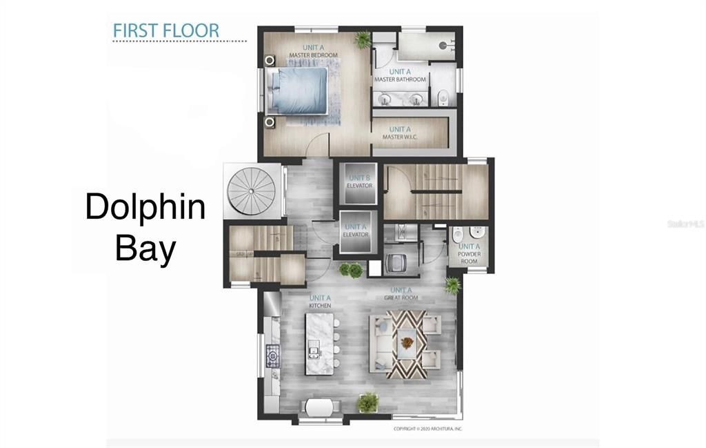 Dolphin Bay Floor Plan Unit A