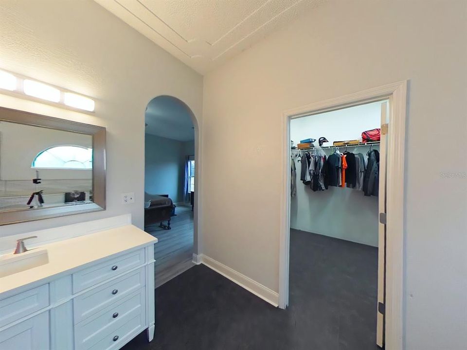 Master Bath with Huge Walk-In Closet