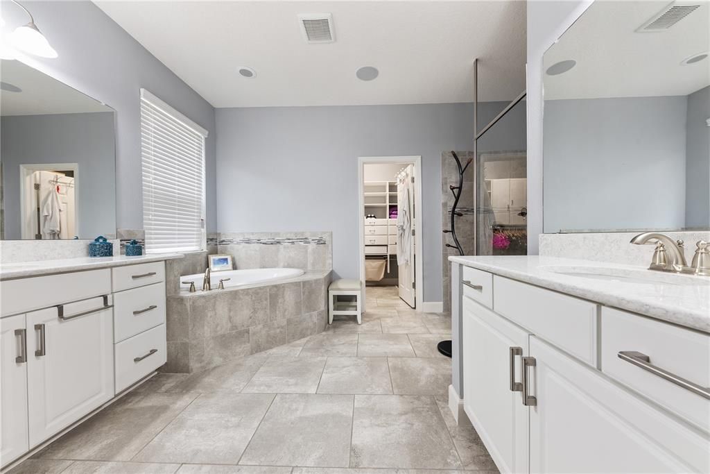 Master Bath with walk in closet