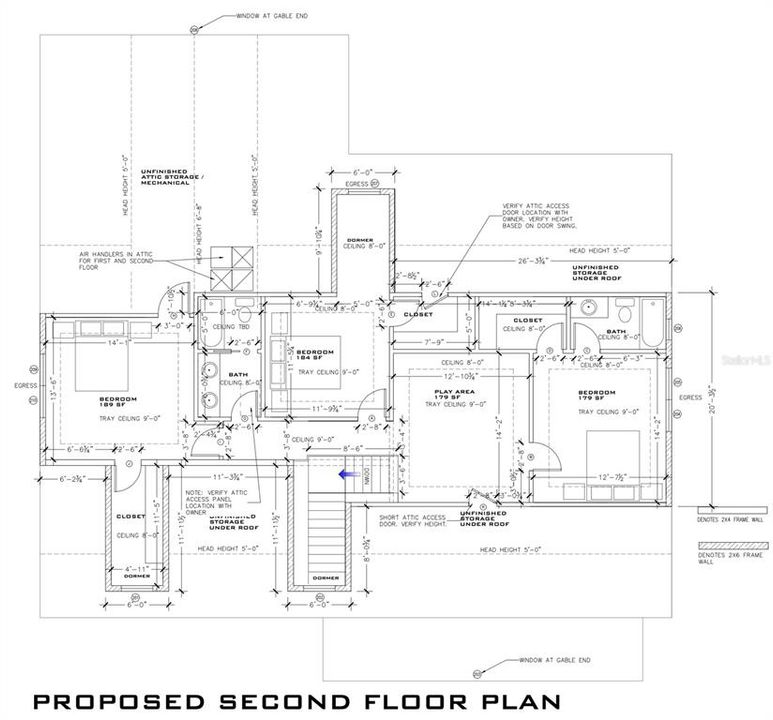 Proposed 2nd floor plan