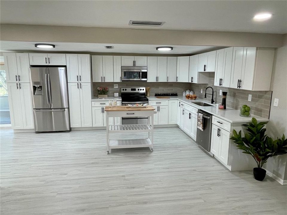 Large kitchen.