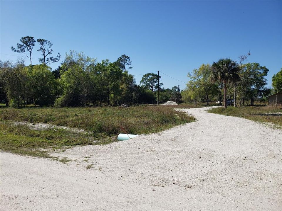 New culvert and driveway