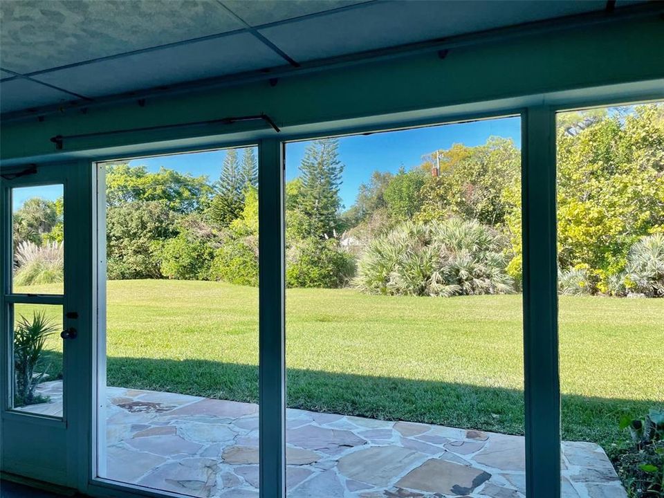 View of Conservation from enclosed AC Sunroom/Florida room