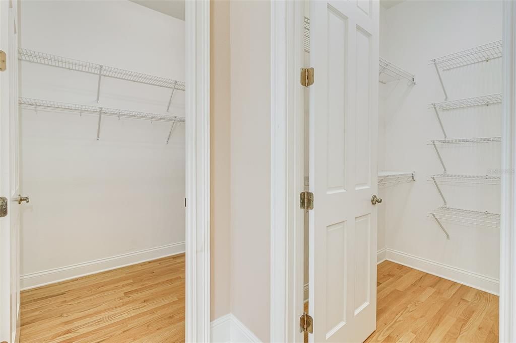 Two walk-in closets