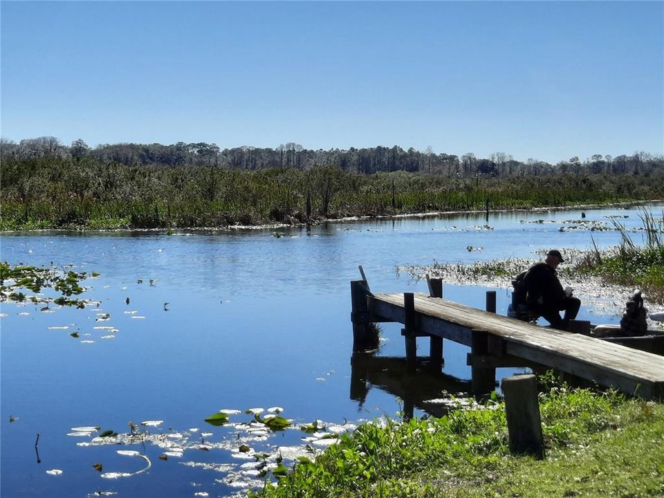 Community Water Access; boat ramp and dock.