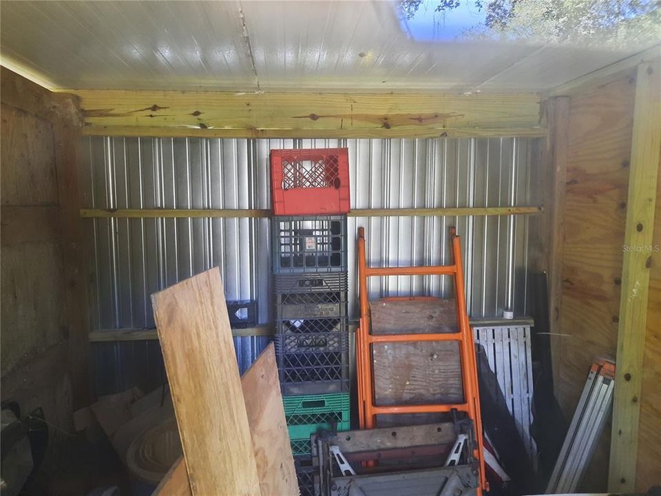 Inside the Locked Tool Shed/Building--This is one side