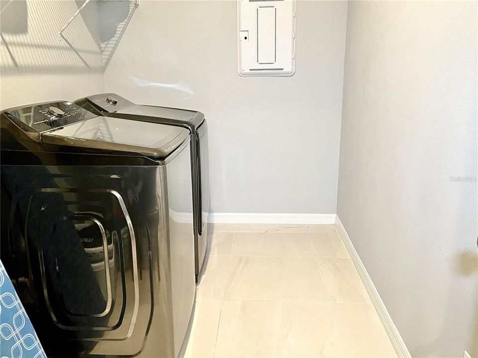 Ample laundry room.