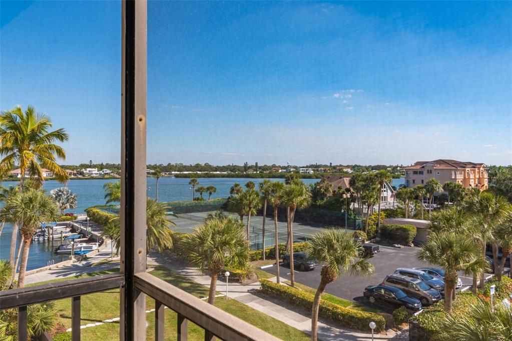 Terrace view of the intracoastal waterway.