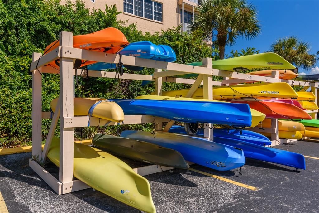 Kayak storage available