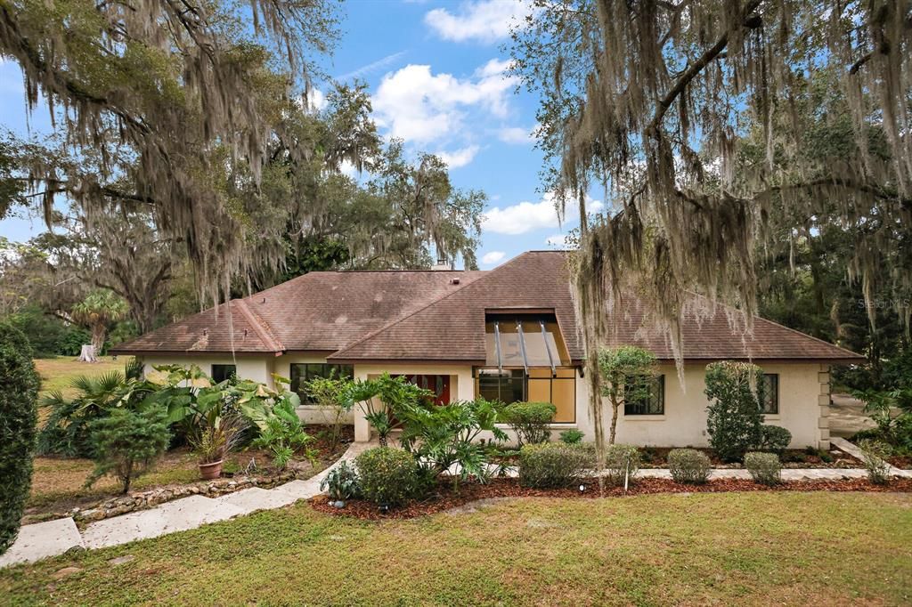 Front Exterior with Mature Landscaping