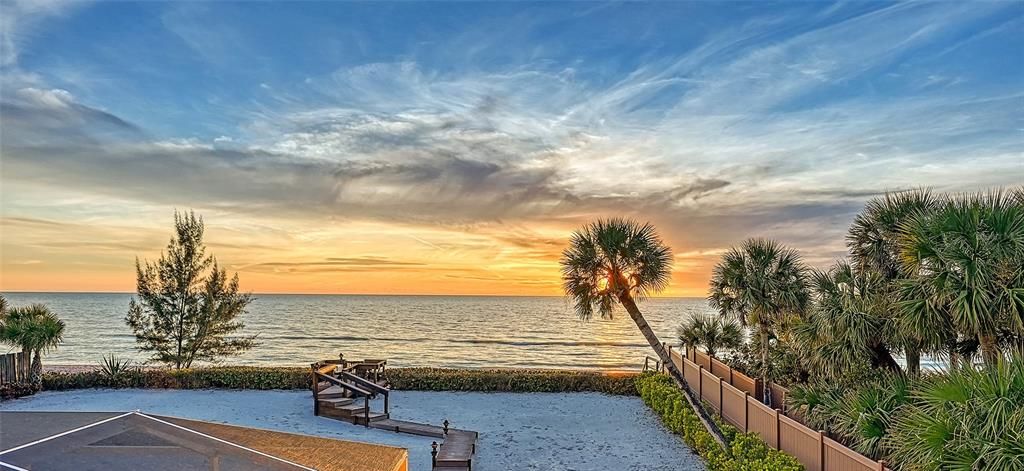 A view of the Gulf from second level Family/Loft Area, leading to Balcony.