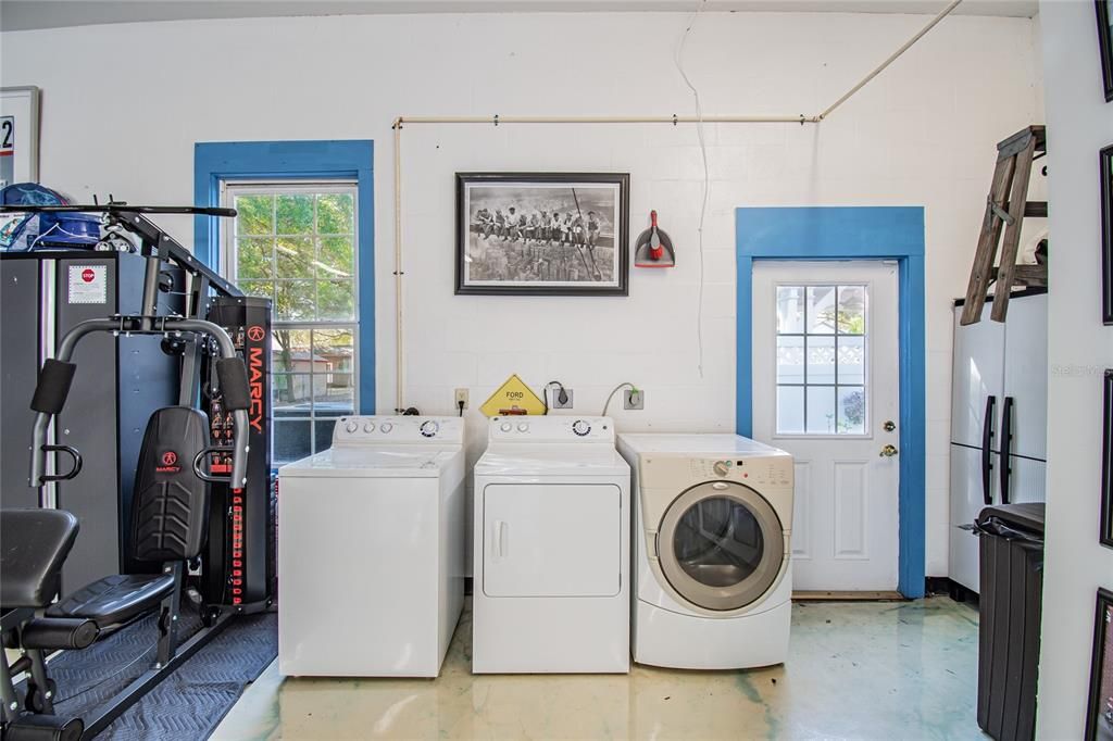 Additional washer and dryer in garage