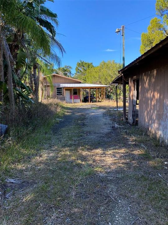 Private entrance to waterfront property.