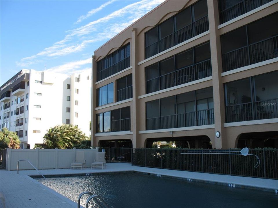 Community Pool and rear of building