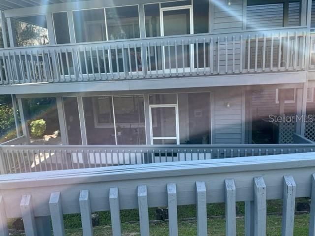 Front entrance on lower level of condo building B.