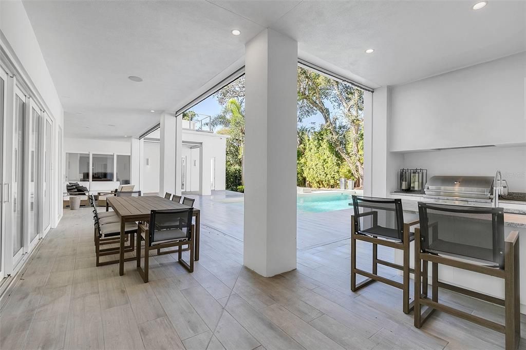 Covered Lanai with Outdoor Kitchen.