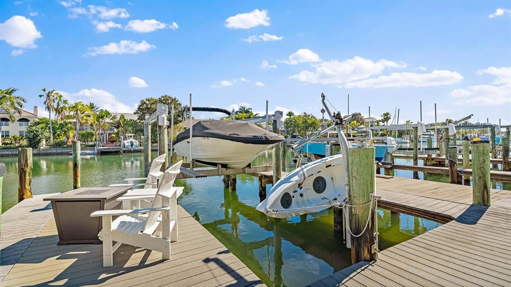 Private Dock with 12,000 lb. Lift and Davits
