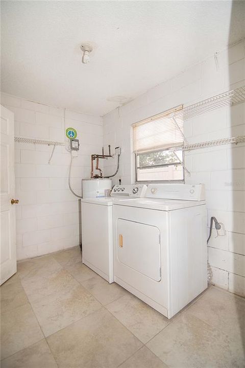 Laundry room off kitchen is not included in the heated and cooled square footage