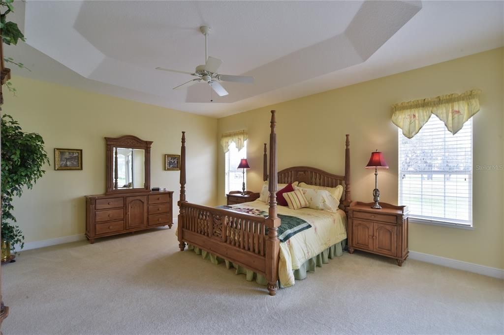 Owners Bedroom with Tray Ceiling