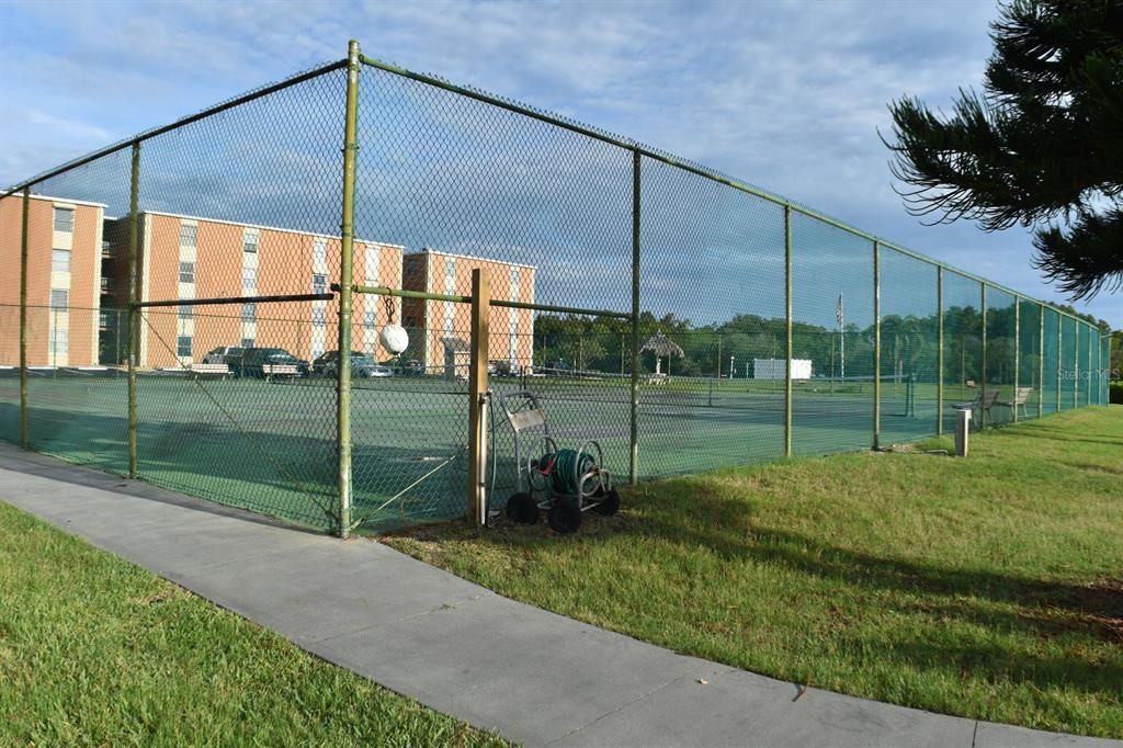 Tennis court area