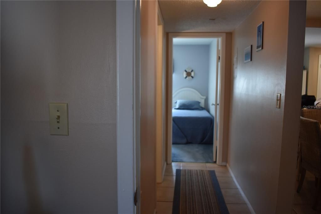Hallway towards guest bedroom