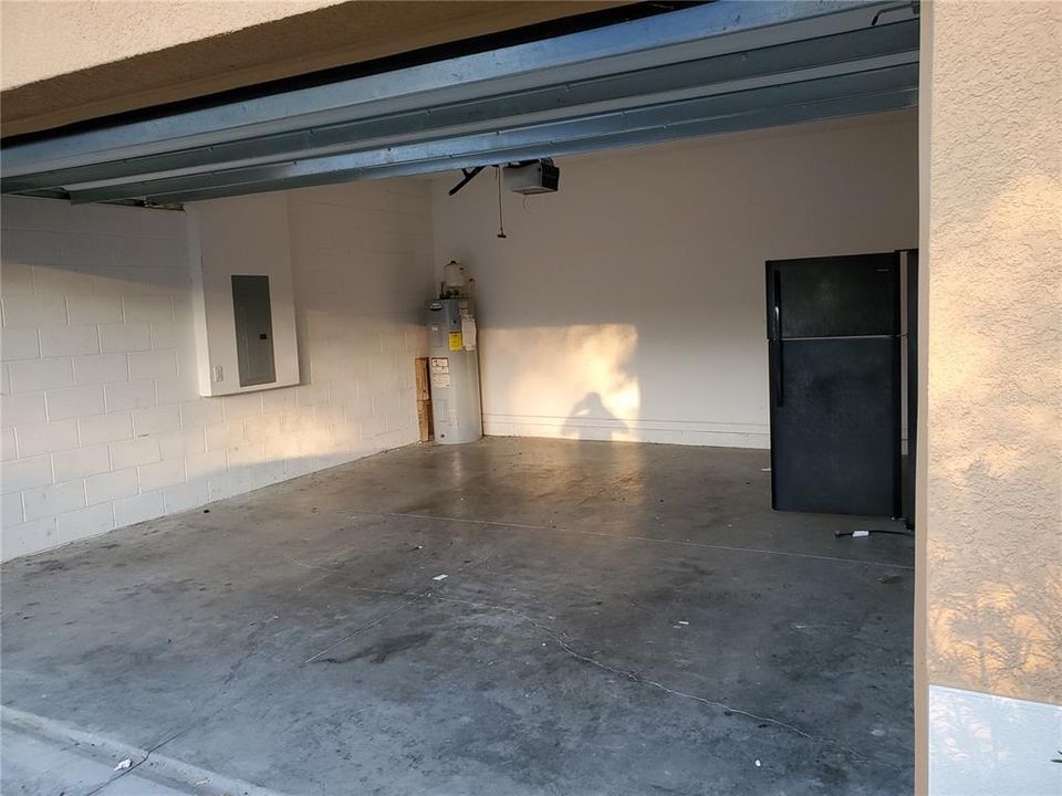 2 car garage with garage door opener