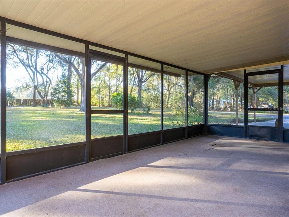 Screened porch