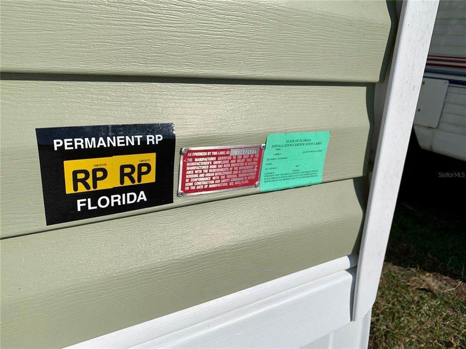 Real Property Sticker