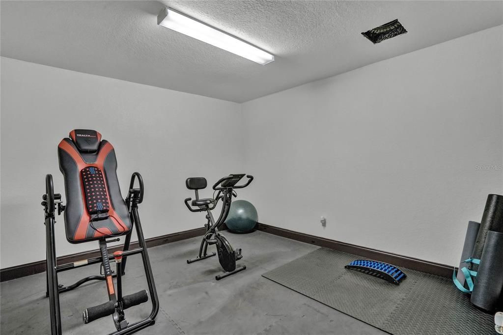 2nd Bonus space being used as a home gym