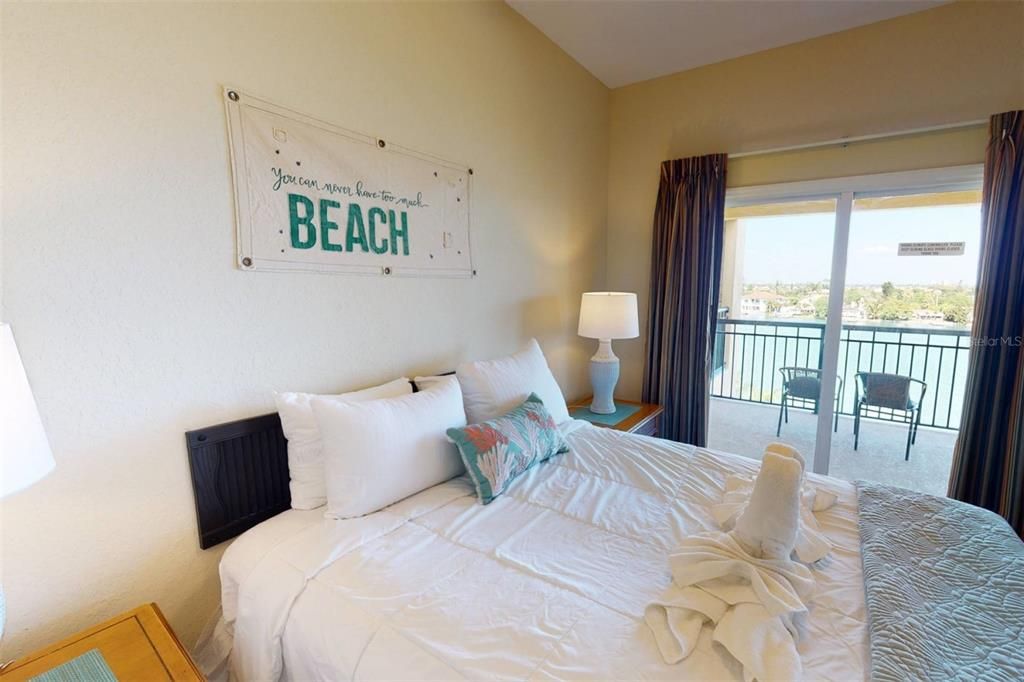 Guest Bedroom with views of the intracoastal